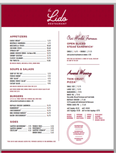 Menu Card